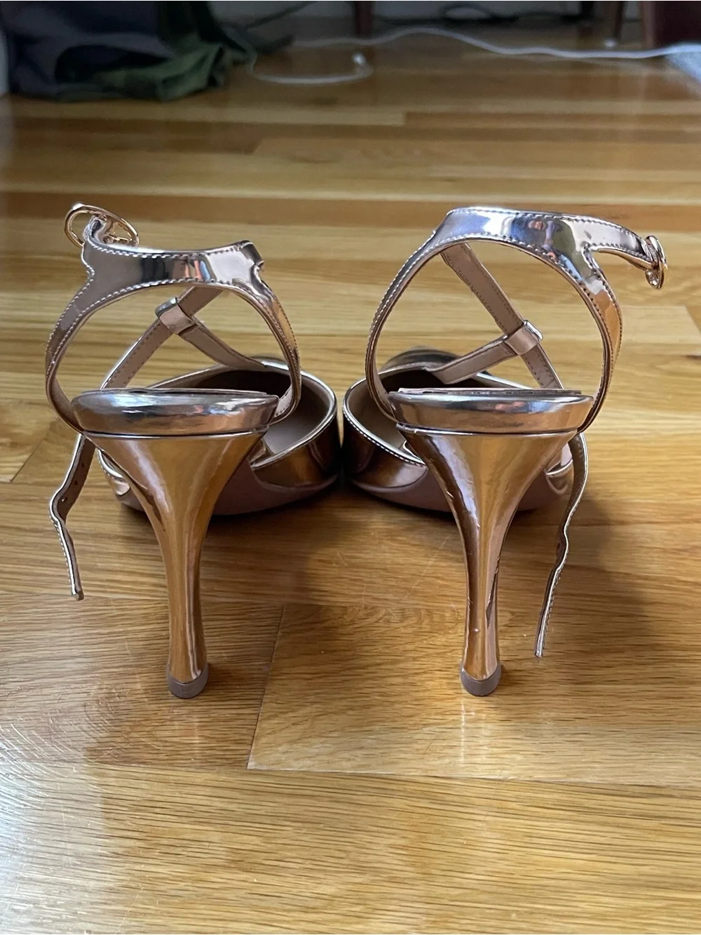 Naturalizer Astrid T-Strap Pointed Toe Dress Pumps – Rose Gold – Size 8.5 – NWT